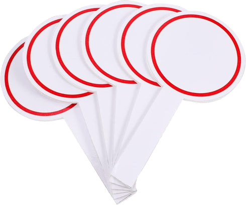 MAGICLULU 12 Pcs Score Board Voting Paddle, Hand Held White Board, Single Side Scoreboard for Office