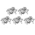Fdit 125Pcs Non-Insulated Ferrule Copper Crimp Terminals Assortment Kit, 1/2/4/5/7 AWG for Electrical Wire
