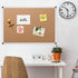VIZ-PRO Cork Notice Board, 36 x 24 Inches with Silver Aluminium Frame