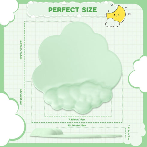 Cloud Mouse Pad with Wrist Rest Support, Ergonomic Gaming Mouse Pad Pain Relief, Portable Comfortable Mousepad Non-Slip
