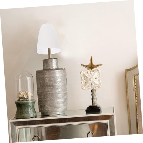 2pcs Bulbs Plastic Lampshade White Light Rustic Wall Sconces Vintage Lamp Shade Plastic Lamp Cover Horseshoe Flashlight