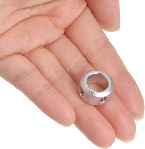 4pcs Shaft Collar, 10mm Bore Aluminum Alloy Set Screw Collars, 16mm OD for Wheel Barrow Axle