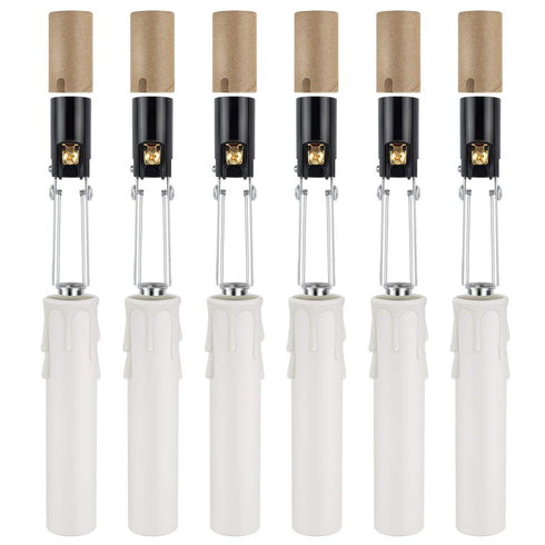 DiCUNO E12 Length Adjustable Bulb Socket, Candelabra Base Bulb Holder with Cardboard