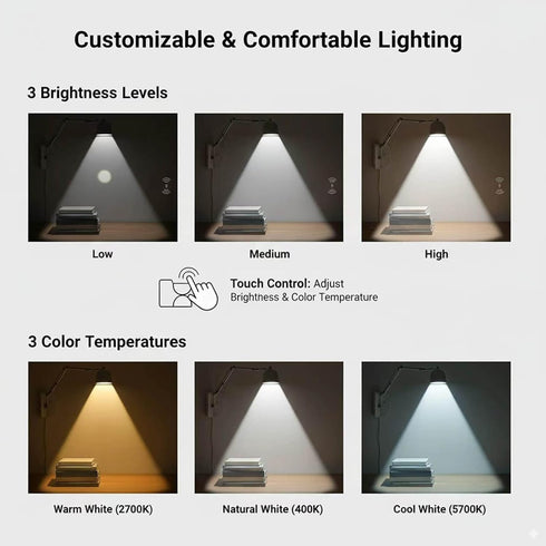 YILAF Lights, Sweden-Inspired Design Wall Mounted Light Rechargeable Magnetic LED Wall Lamp with Soft Glow, Stick-On