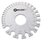 ZeeDix Standard Dual-Sided Round Wire Cable Sheet Gage - Stainless Steel Metal Wire Measurement Tool
