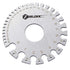 ZeeDix Standard Dual-Sided Round Wire Cable Sheet Gage - Stainless Steel Metal Wire Measurement Tool