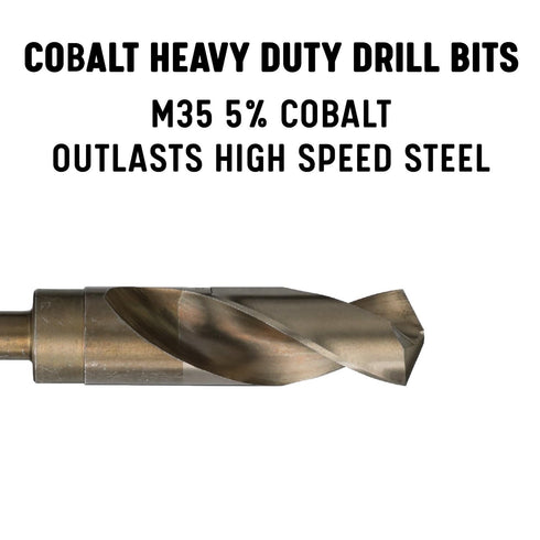 Drill America D/ACO13/16 Reduced Shank Cobalt Drill Bit, 13/16" with 1/2" Shank