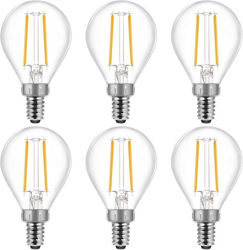 Energetic E12 Dimmable LED G16.5 Light Bulb 60 Watt 500 Lumens Candelabra
