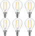 Energetic E12 Dimmable LED G16.5 Light Bulb 60 Watt 500 Lumens Candelabra