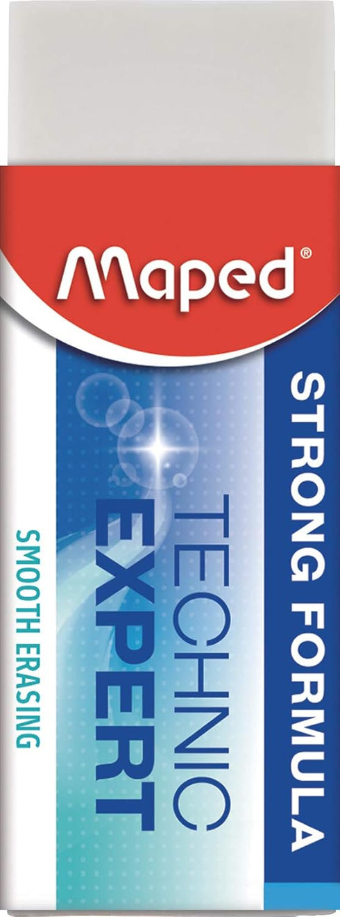 Maped Helix USA Technic Expert Vinyl Eraser, Pack of 20 for Effortless Erasing and Superior Performance