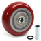 1Pc 3.5 Inch Push Cart Wheels, 3.5" x 1.26" PU Caster Wheels