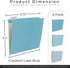 Y YOMA 6 Pack Gradient Hanging File Folders - Decorative Letter Size Folder Organizer for Filing Cabinet, Lake Blue