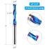 EANOSIC 1/4 inch 1/4 inch 3 inch Upcut Spiral Router Bit Shank, Cutting Diameter, Extra Long Solid Carbide with Nano