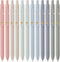 Ddaowanx Gel Pens, 12 Pcs 0.5mm Quick Dry Black Ink Pens, Fine Point Smooth Writing Gifts for Women (12 Pcs Morandi)