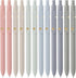 Ddaowanx Gel Pens, 12 Pcs 0.5mm Quick Dry Black Ink Pens, Fine Point Smooth Writing Gifts for Women (12 Pcs Morandi)