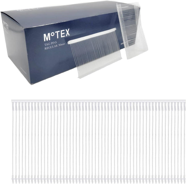 Motex 5000pcs Standard Tagging Gun Fasteners, 2 Inch Clothing Tag Barbs Attachments, Clear