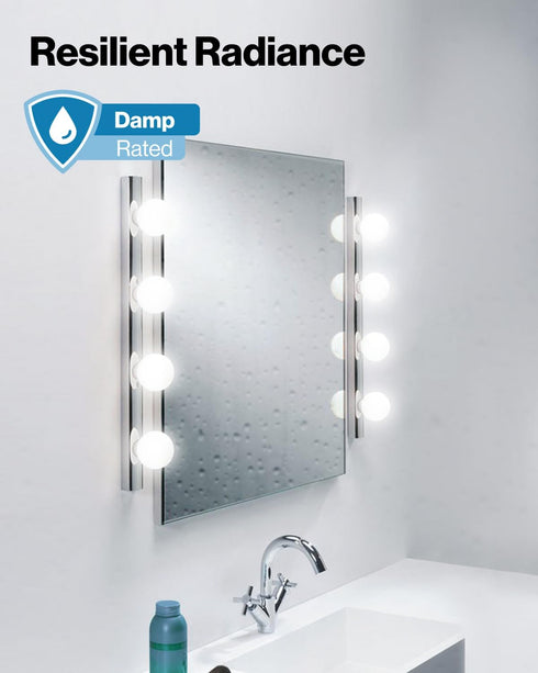 Sunco Lighting 4 Pack Vanity Globe Light Bulbs, G25 LED, 100W Equivalent, 5000K Daylight, Dimmable