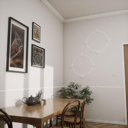 2 1/2"W 6 1/2"H 1"P x x Americraft Solid Paint Grade Wood Traditional Plinth Block, Primed Pine