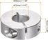 HARFINGTON 2pcs Shaft Collar, 12mm Bore Aluminum Alloy Set Screw Split Clamp-On Collars for Machine Tools
