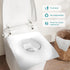 Huazu 100pcs Pack Disposable Flushable Toilet Seat Covers, Biodegradable Seat Covers, Ideal for Airplane Trips Camping
