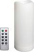 1 Pack Outdoor Flameless Pillar Candle with Remote and Timer Waterproof Battery