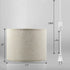 KUAUGST 15 Plug in Pendant Light, FT Hanging Lamp with Plug in Cord, On/Off Switch, Pendant Lighting with Fabric Shade