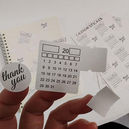 Monthly Tabs Calendar Stickers for Yearly Planner, Journal Dividers for School Year Agendas