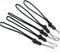 YOUOWO 5 Pack Adjustable Nylon Lanyards for USB Flash Drive, Cell Phone, Key, iPod, MP3, MP4, ID Card Badge (Black)