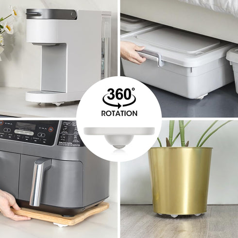 Aieve Appliance Sliders for Kitchen Appliances, 8 Pack Small Appliance Wheels for Easy Moving
