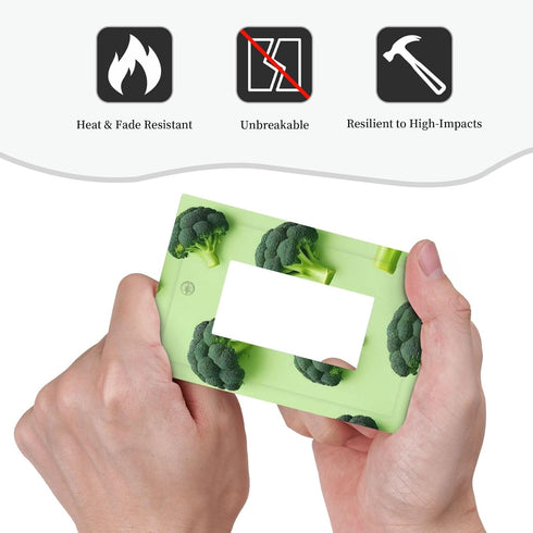 Fuzquwu 3 5x3 Inchs Broccoli Pattern Single Toggle Light Switch Wall Plate Modern Wall Plate Cover Easy Install