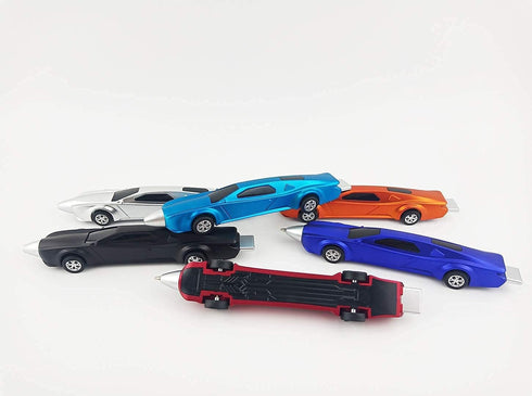 The New 6PCS Sports Car Pens, Ballpoint Funny Pens for Kids, Novelty Cute Cool School Supplies Racing Car Gifts
