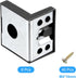 8 90 43x50x33mm uxcell Pcs Degree Plastic Corner Braces, Shelf Right Angle Brackets with Screws for Cabinets Cupboards