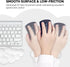 JIKIOU Large Waterproof Cloud Mouse Pad with Cloud Keyboard and Mouse Wrist Pad Set, Ergonomic Support, White