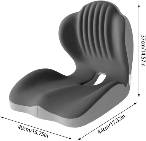 VIECDJSK Tailbone Premium Memory Foam L-Shaped Seat Cushion, Ergonomic Seat Cushion with Lumbar Support, Back & Seat