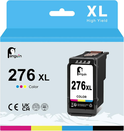 Penguin 276XL Remanufactured Ink Cartridges for Canon PIXMA TS3722 TS3720 TS3522 TS3520 TR4720 TR4722 TR4725 (1 Color)