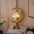 LED Moon Lamp Romantic Iron Desk Lamp Ambient Lighting Night Light Lamps