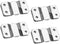 Flush Mount Bracket, 56 x 30mm Interlocking Hanging Brackets for Picture Hanging and Sectional Couch Connectors (4