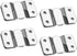 Flush Mount Bracket, 56 x 30mm Interlocking Hanging Brackets for Picture Hanging and Sectional Couch Connectors (4