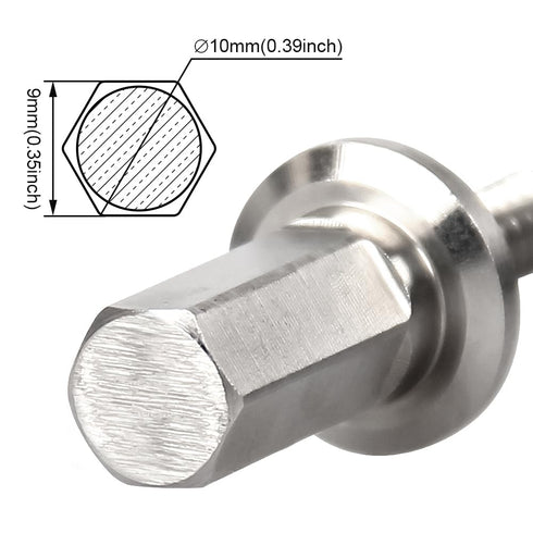 Toolcool Dowel Maker Accessories, Stock Holder Screw Nail Drill Adapter for Attaching Stock to The Drill