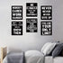 HOMANGA Inspirational Wall Art, Motivational Posters for College Dorm Decor, Set of 6 Canvas Prints 8x10 Inch Unframed