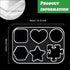 Coaster Template Acrylic Clear Valet Tray Circles Stars Heart Router Template for Woodworking Drawing Inlay Templates