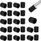 25 Pcs 3/8" (10 mm) Round Chair Leg Tips Caps, Silicone Rubber