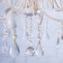 33mm/1.3" 350Pcs PATIKIL Chandelier Bowtie Clips, Copper Chandelier Connectors Clips for Fastening Crystals Parts