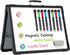 Small Dry Erase White Board - TSJ OFFICE 12" x 16" Mini Easel Desktop Double Sided Whiteboard, Portable Magnetic Board