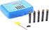 Accusize Industrial Tools 5 Pc Indexable Turning Tool Set, 1/4'' by 2'' Oal, with Tcmt1.8(1.5) Carbide Inserts