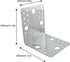 JCBIZ 4PCS 105x105x90mm L-Shaped Shelf Bracket Adjustable Heavy Duty Metal Corner Support Bracket Furniture Connecting