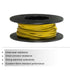 MECCANIXITY 28 Gauge Wire, Silicone Wire 28AWG Stranded Tinned Copper High Temperature Hookup Wire Yellow