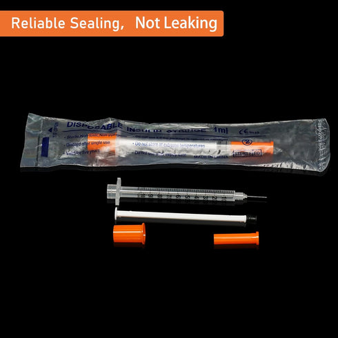 1ml/cc 29G 1/2" (12.7mm) Package Pack 100 Syringe Needle, Disposable Individual