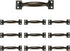 10Pcs Rustic Gate Handle Pulls, 4 Inch Vintage Utility Door Pulls for Home Improvement, Bronze with Screws