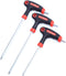 yuentoen T-Handle Allen Wrench Set, 4/5/6mm Bike Allen Hex Key Set with Ball End Screwdriver for Bicycle Repair (Red)